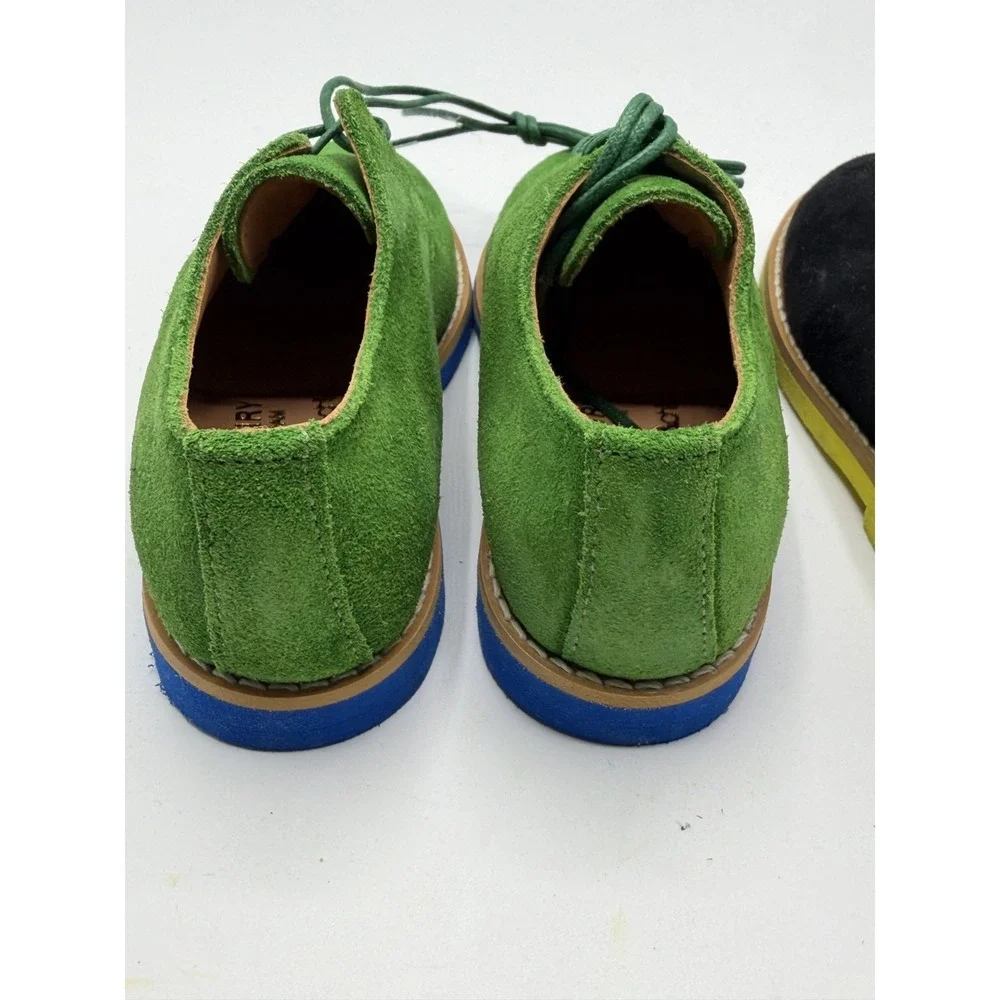 Lil McNairy Caramel Lot 2 Suede Oxford Green Black Toddler Size 7